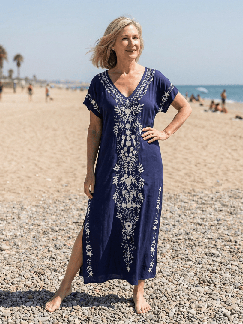 Elyra™  |  Light Drape Midi Dress