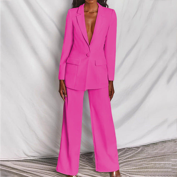 CHIC – Two-Piece Blazer and Pants Set for Women