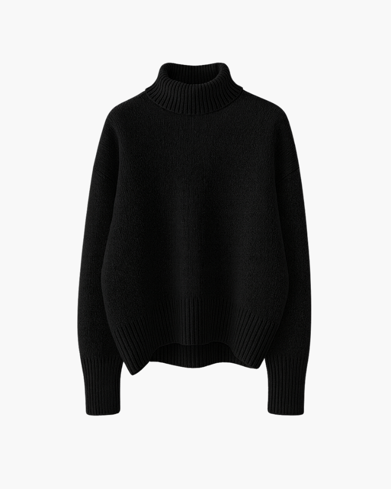 Daryana Soft Turtleneck Sweater, view 5 - Elena Harper