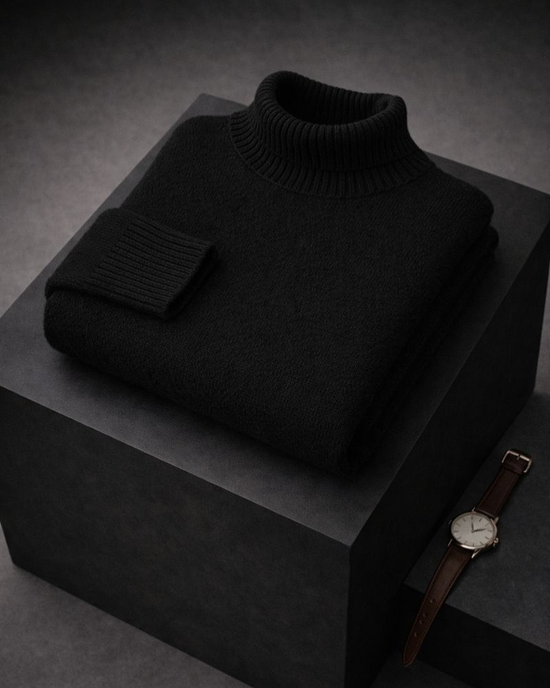 Daryana Soft Turtleneck Sweater, view 6 - Elena Harper