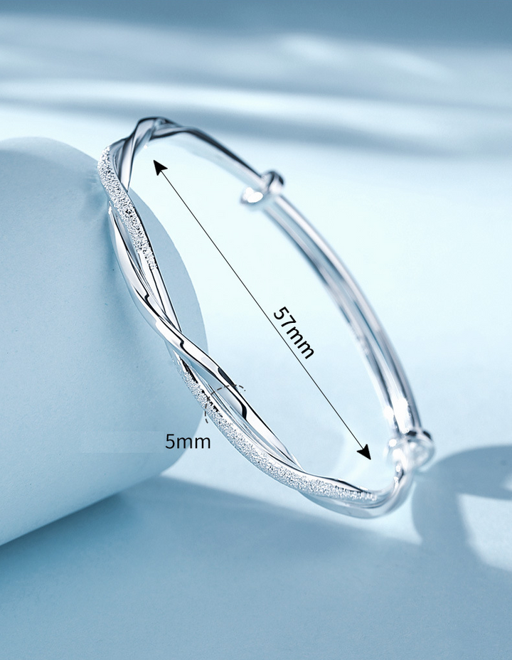 Ximena™  |  Braided Silver Bracelet