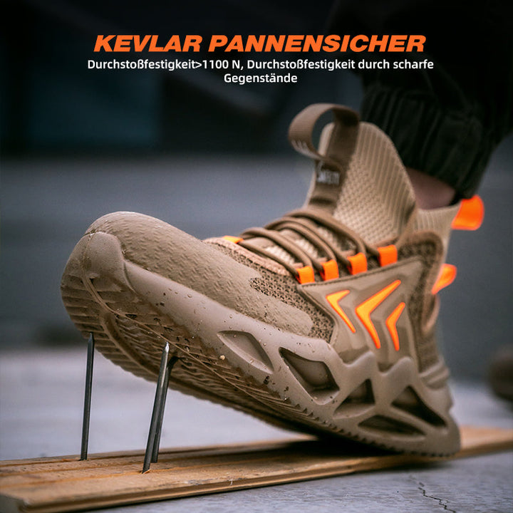 Breathable Flying Woven Anti-Smashing Safety Shoes EB
