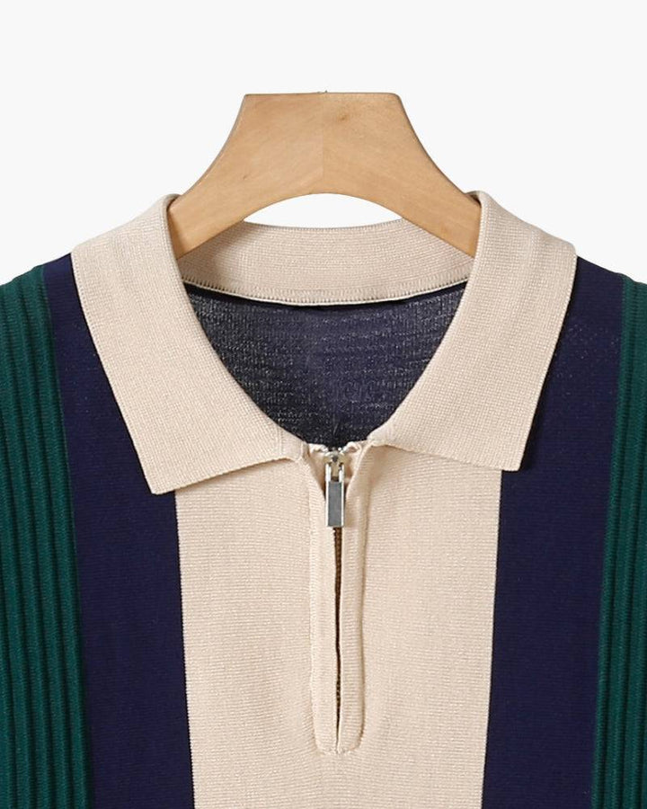 Emma & Rose half-zip knit sweater — men's winter knitwear