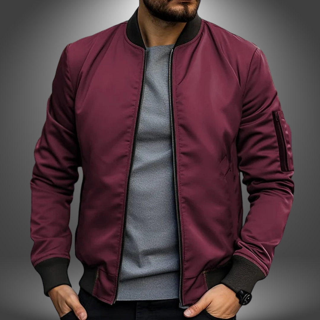 LAURENT MONACO | CLASSIC ZIP BOMBER JACKET FOR MEN