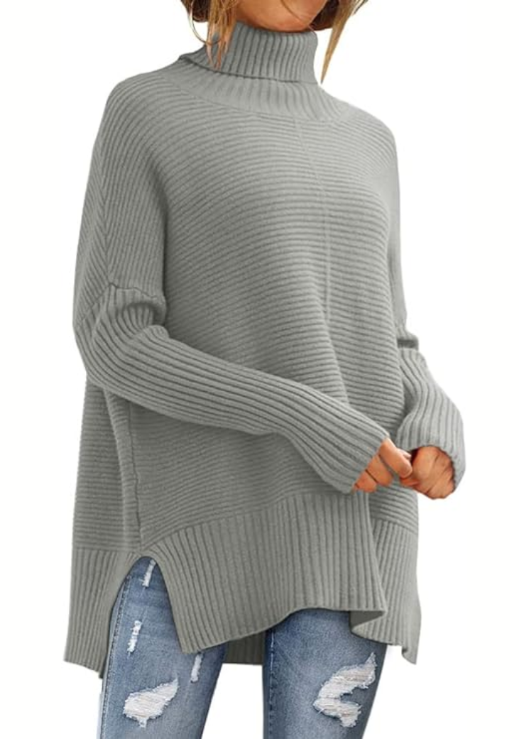Ambra High Neck Knitted Sweater, view 4 - Elena Harper