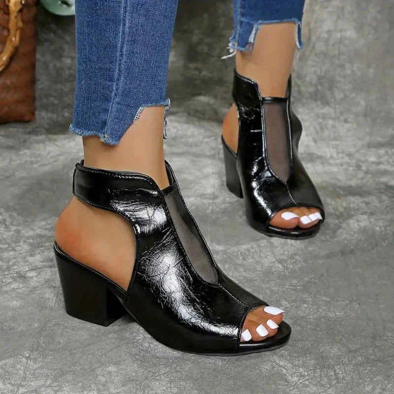 Olin™ | Elegant Leather Heels