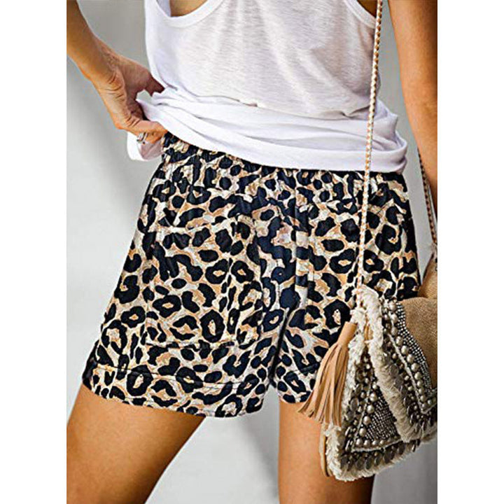 High-waisted wide-leg shorts for women