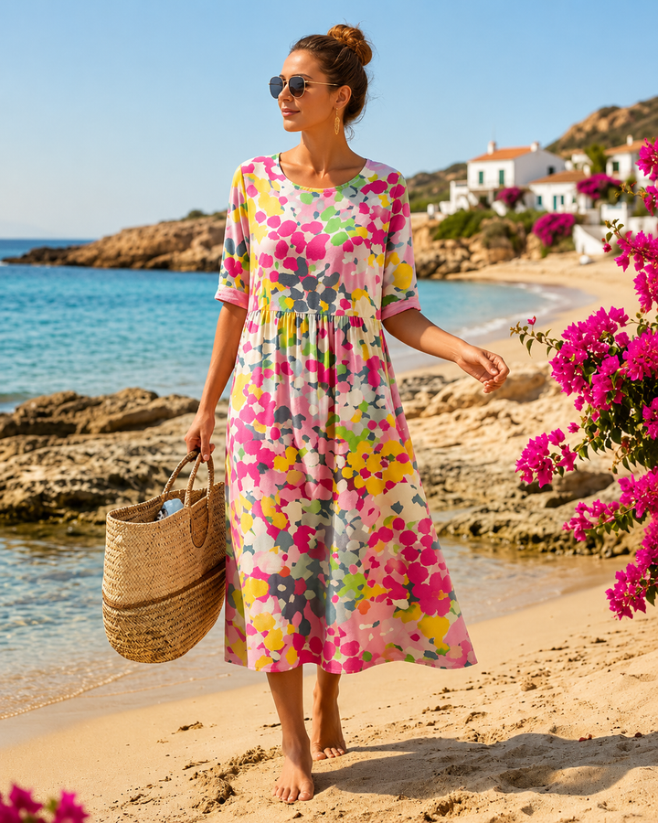 Zara™ | Floral Belly-Hiding Summer Dress