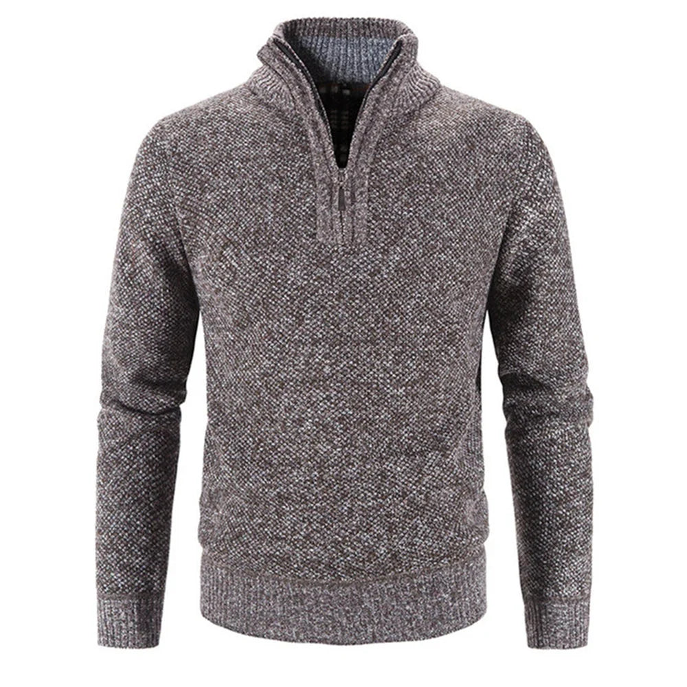 Daniel Warmer and Stylish Zip-Up Sweater, view 3 - Elena Harper