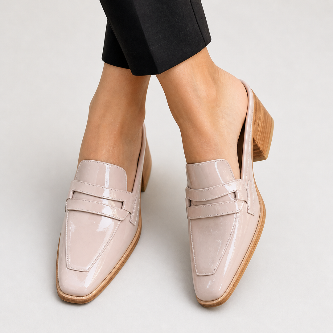 Elaine Shiny Loafers - Elena Harper