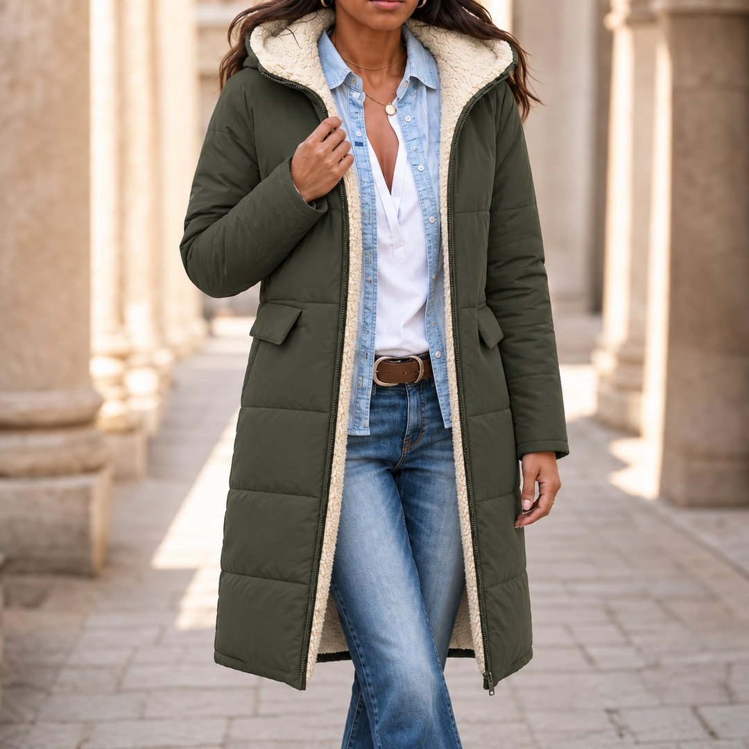 Clara | Sherpa Jacket with Warm Lining and Wind-Protected Comfort