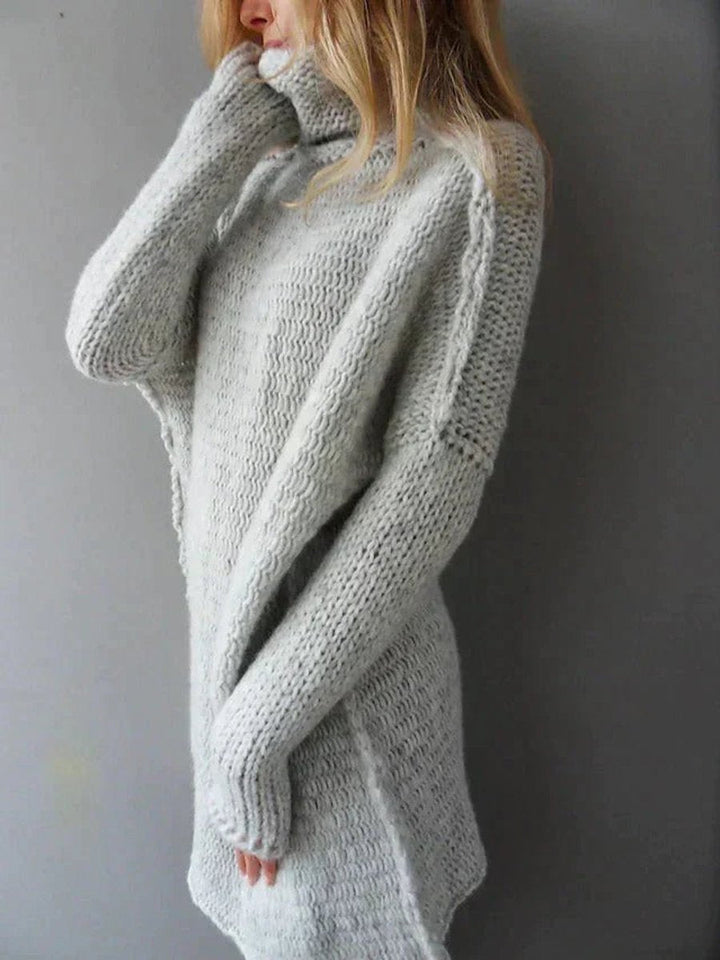 Isabella | Chunky Knit Turtleneck Long Sweater