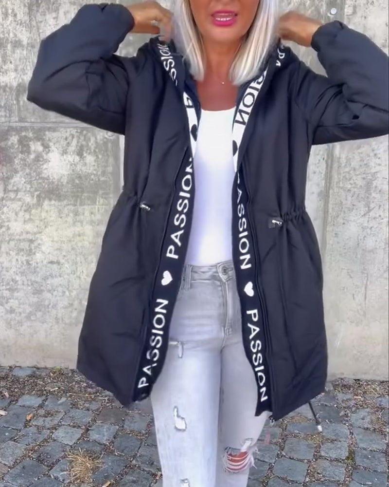Alexa™ - Casual Coat with Hood