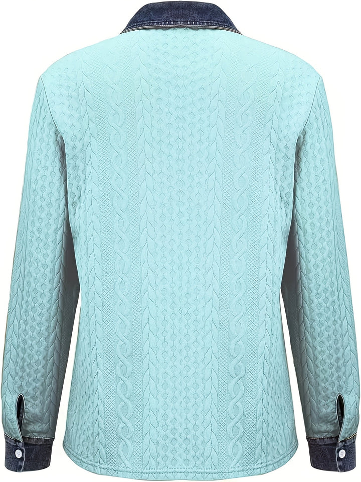 Greta | Textured Button-Up Shirt