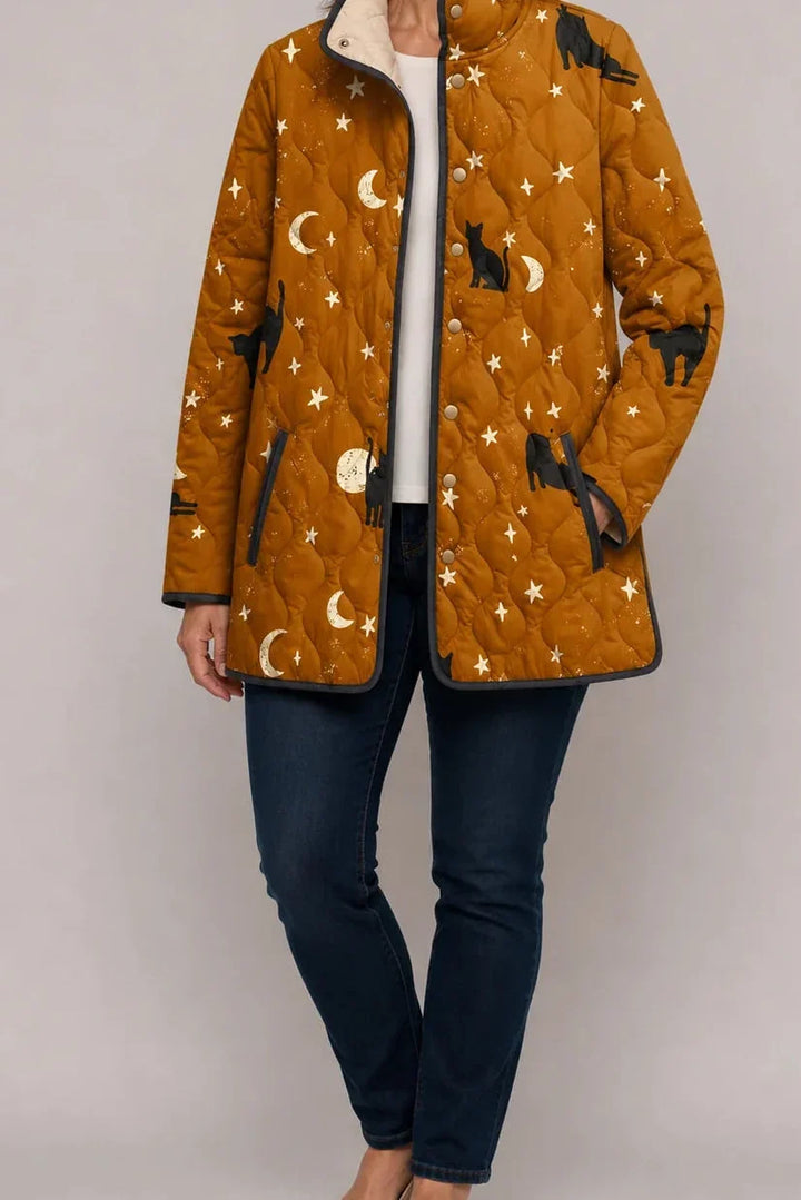 Lisa | Stylish and Comfortable Women's Puffer Jacket with Floral Pattern