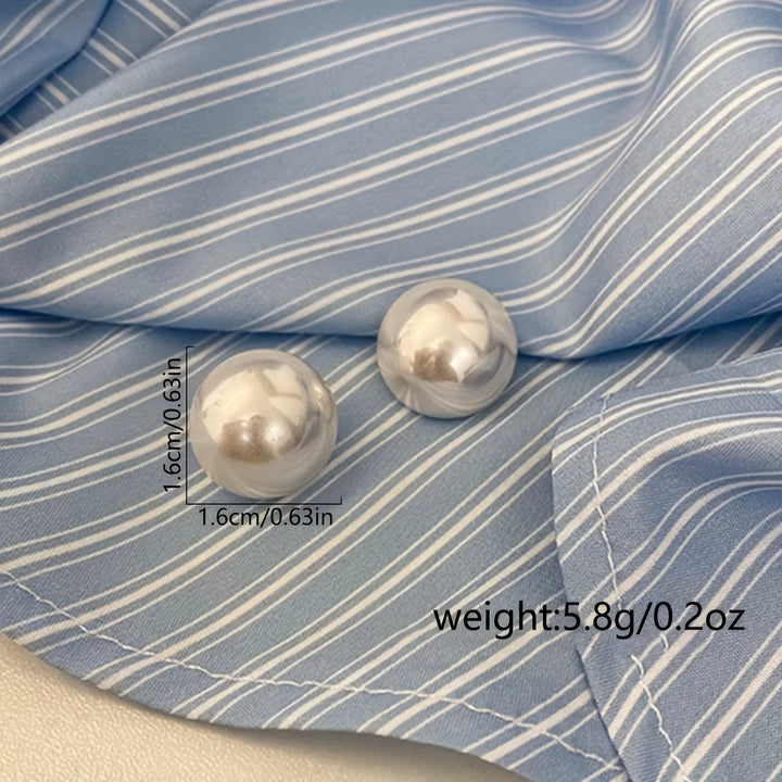 Women's Statement Pearl Stud Earrings