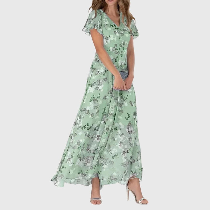 Lola™ figure-flattering spring dress from Emma & Rose Cape Town's clearance collection, in a stylish, vibrant design.