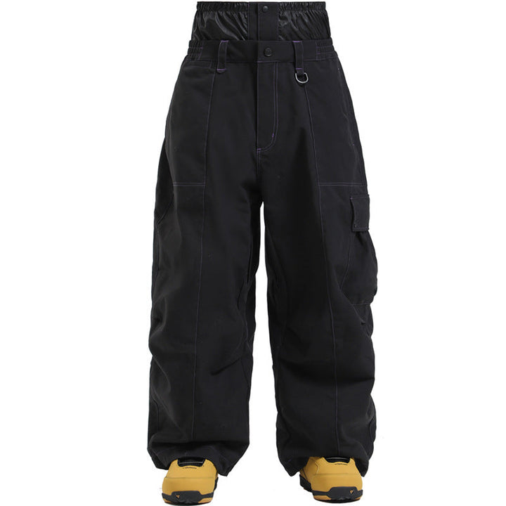 Unisex Wide Cut and Windproof Ski Pants Breathable Winter, view 2 - Elena Harper