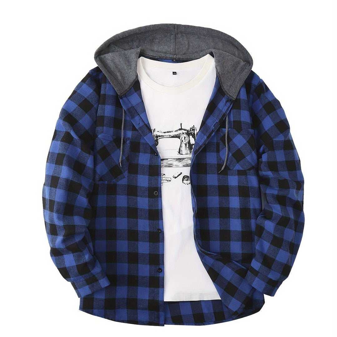 LAURENT MONACO | CHECKERED HOODIE FOR MEN