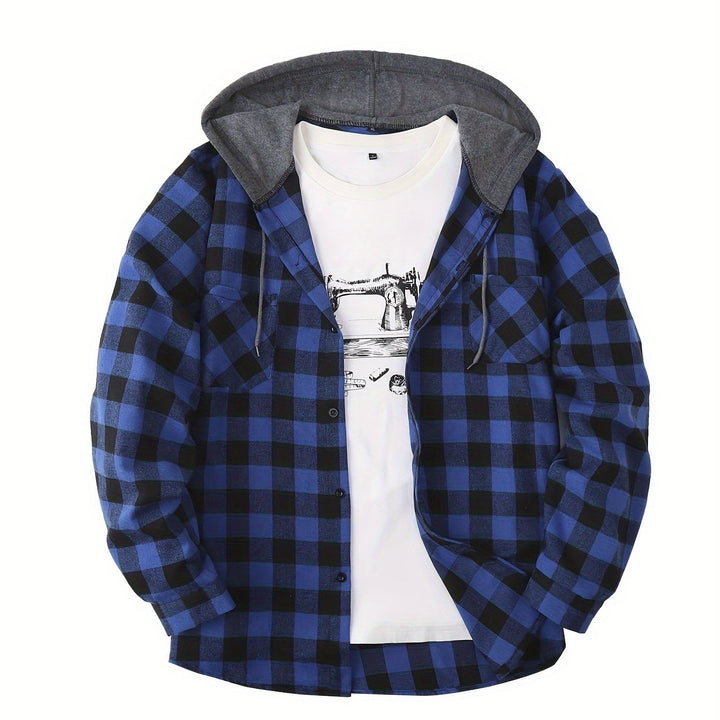 LAURENT MONACO | CHECKERED HOODIE FOR MEN