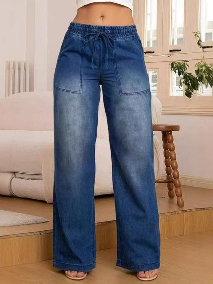 Sabrina Relaxed Wide-Leg Jeans, view 7 - Elena Harper