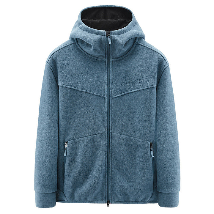 Men's Fleece Jacket with Hood - Nils