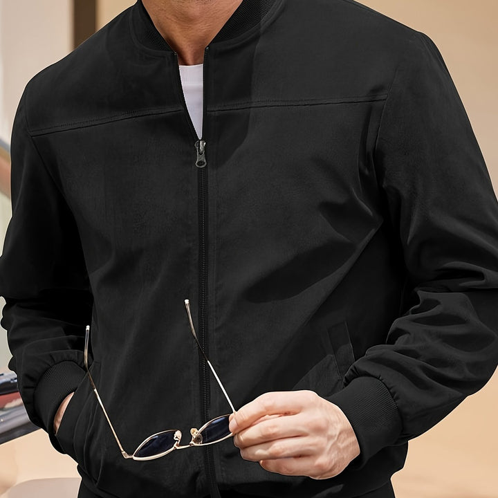 LAURENT MONACO | MEN'S ZIP-UP BOMBER JACKET
