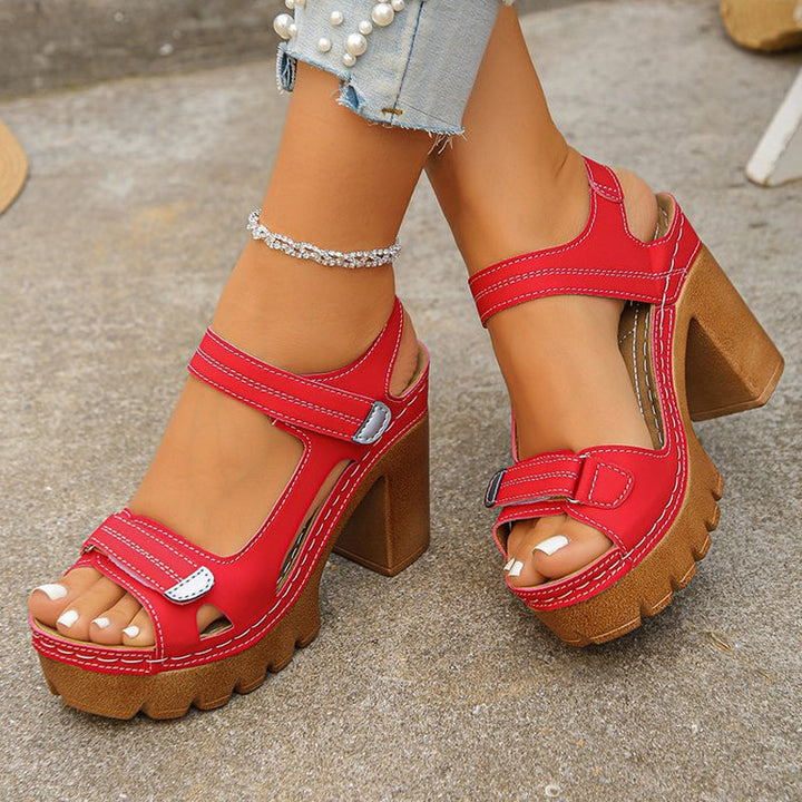Nola™ | Comfortable Platform Sandals with Supportive Footbed
