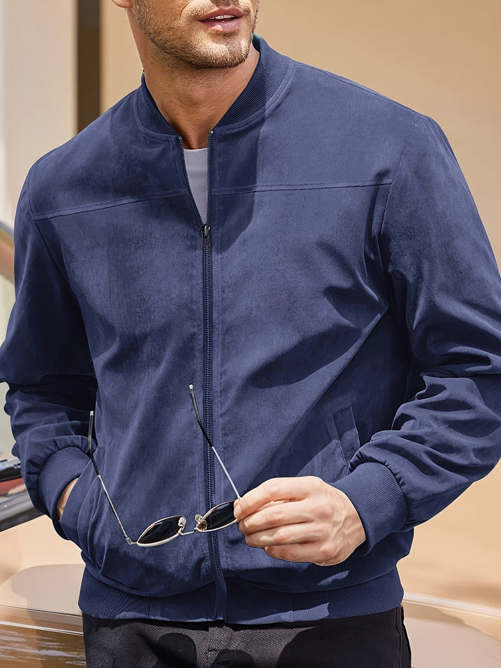 LAURENT MONACO | MEN'S ZIP-UP BOMBER JACKET