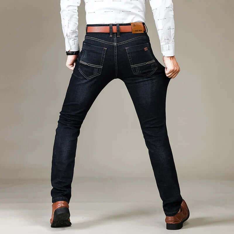 Men's Slim Fit Jeans, view 4 - Elena Harper
