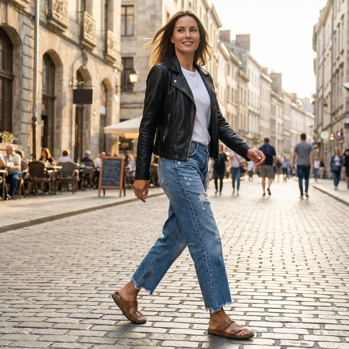 Danice Short Straight Jeans, view 7 - Elena Harper