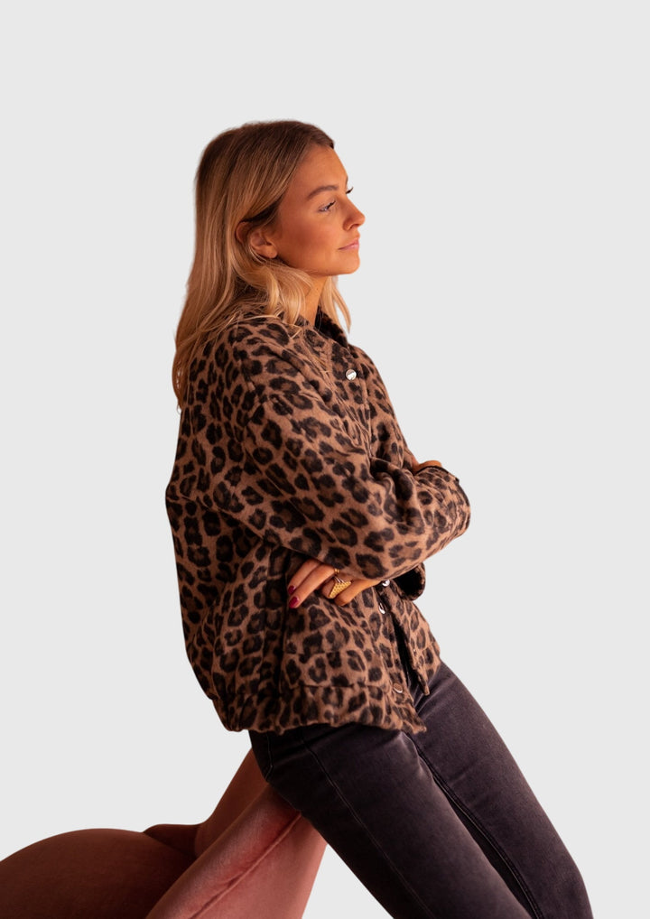 Elodie™  |  Stylish Leopard Print Jacket