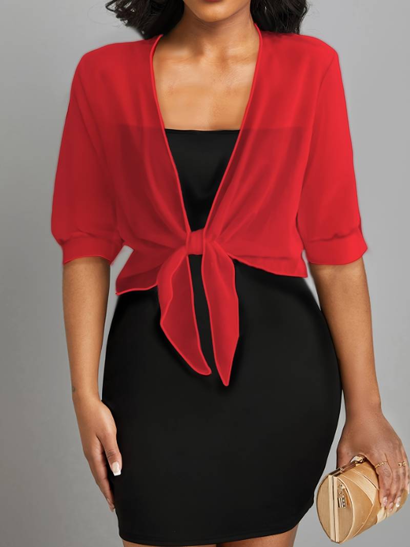 Katie – Airy Blouse with Open Front