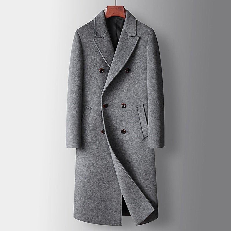 Clara Warmer and Stylish Double-Breasted Trench Coat, view 4 - Elena Harper