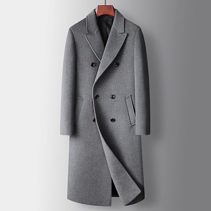 Clara Warmer and Stylish Double-Breasted Trench Coat, view 4 - Elena Harper