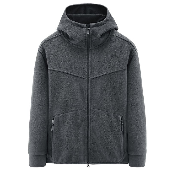 Men's Fleece Jacket with Hood - Nils