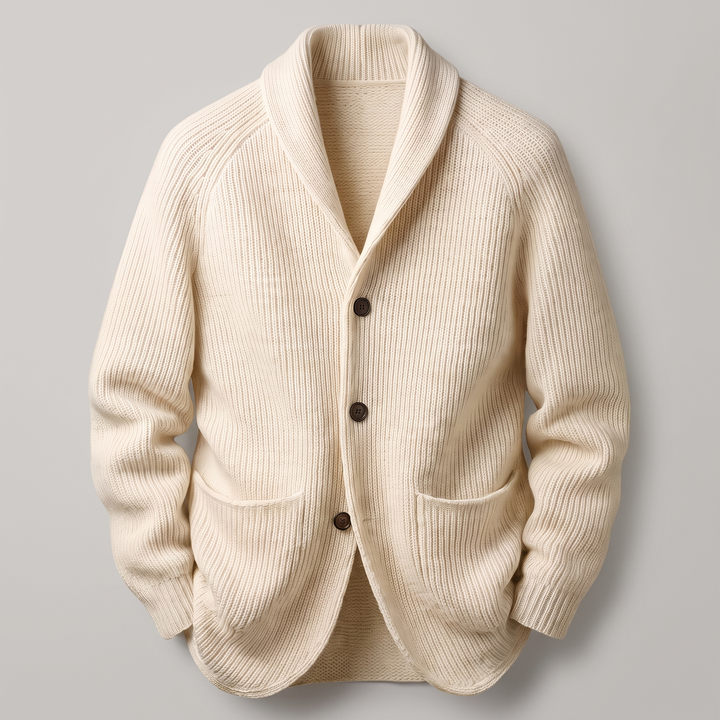 Riberto Stylish Ribbed Knit Blazer for a Modern Look, view 4 - Elena Harper