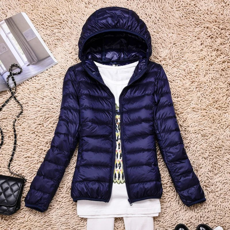 Emily Ultralight and Foldable Women's Down Jacket, view 7 - Elena Harper