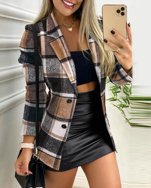 Isabella | Checked and Elegant Women's Blazer