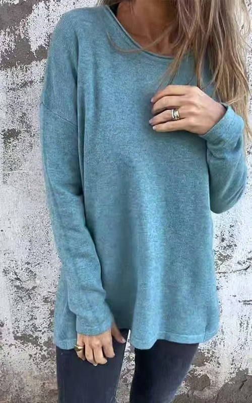 Gia Comfortable Long-Sleeve Sweater for Everyday and Leisure - Elena Harper