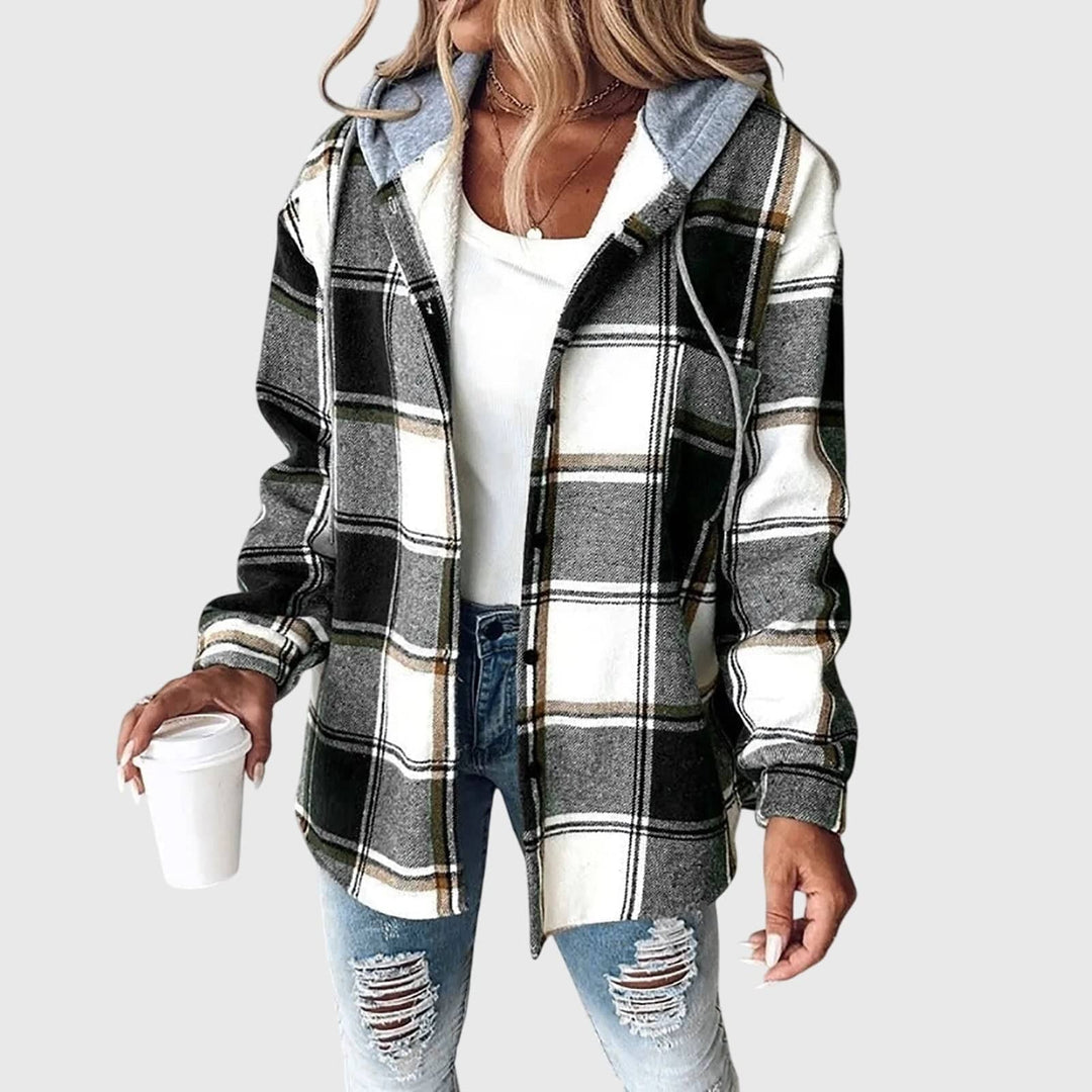 Emma & Rose Cape Town Martina™ Mesh Button Placket Jacket, lightweight casual outerwear with mesh details and button closure.