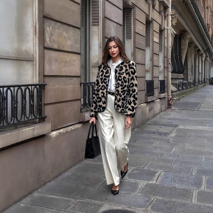 Women's Leopard Print Jacket - Narelle