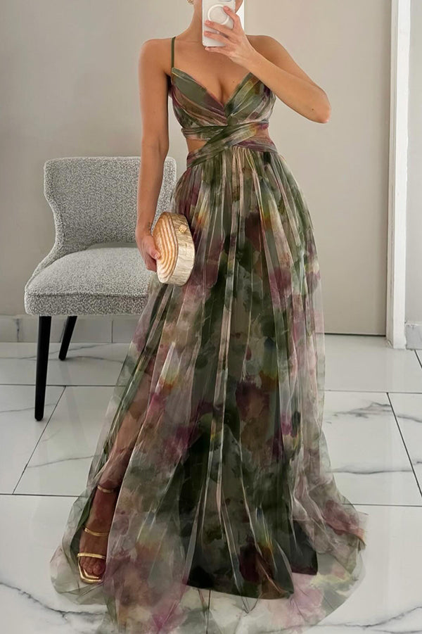 Eléna™  |  Elegant Floral Long Dress