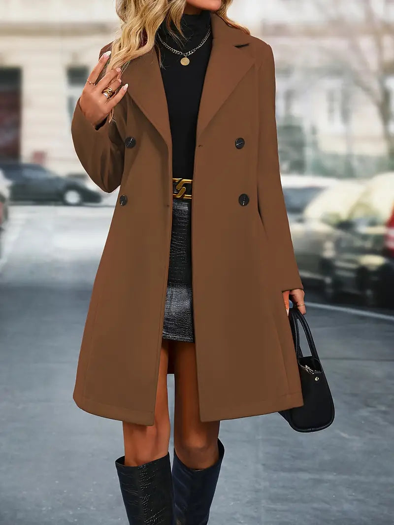 Double-Breasted Trench Coat for Women