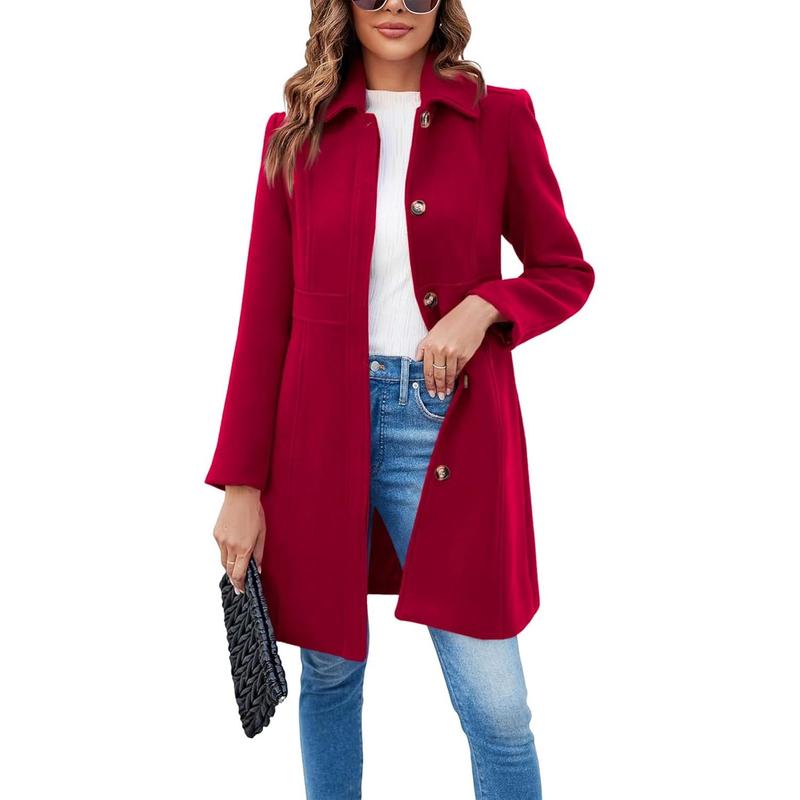 Vivian™  |  Long Sleeve Single-breasted Overcoat