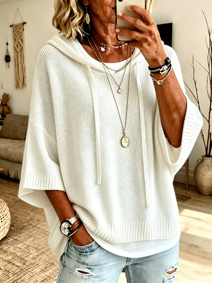 Oversized Soft Knit Hoodie for Women