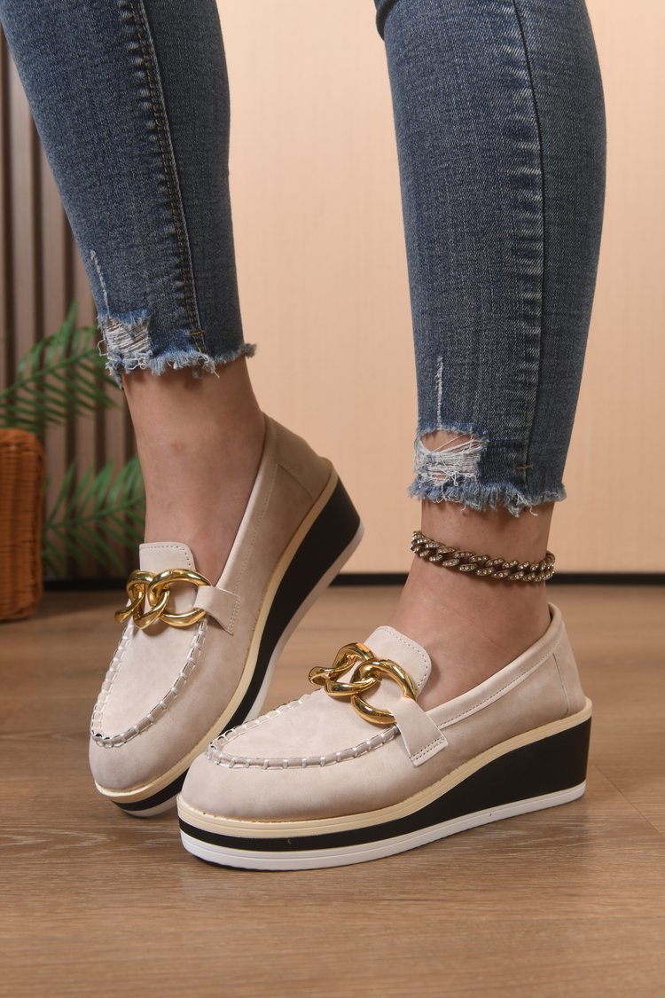 Mauda Supportive Comfort Slippers with Thick Sole and Chains - Elena Harper
