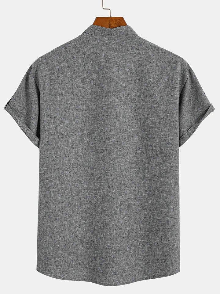LAURENT MONACO | MEN'S HIGH COLLAR SHIRT