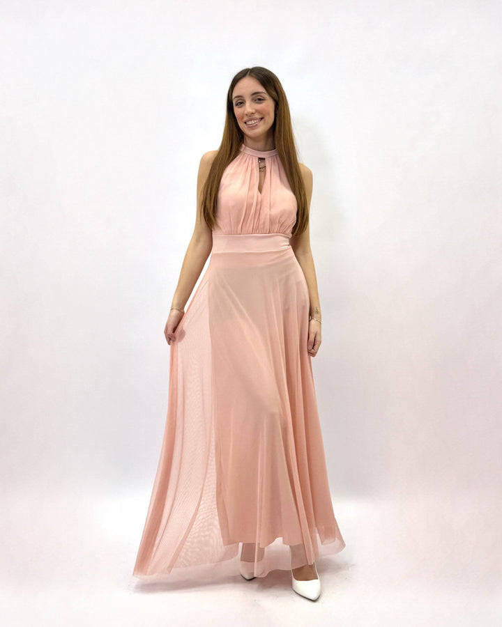 Flowing Marisa™ dress by Emma & Rose Cape Town, elegant abiti in soft fabric with a flowing silhouette and intricate details.