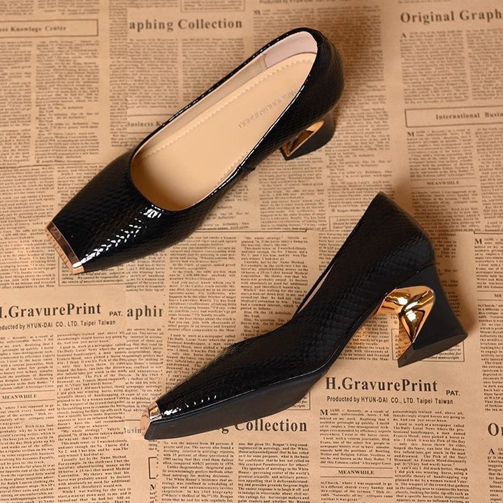 Amaris Classic Block Heel Pumps with Soft Sole, view 9 - Elena Harper